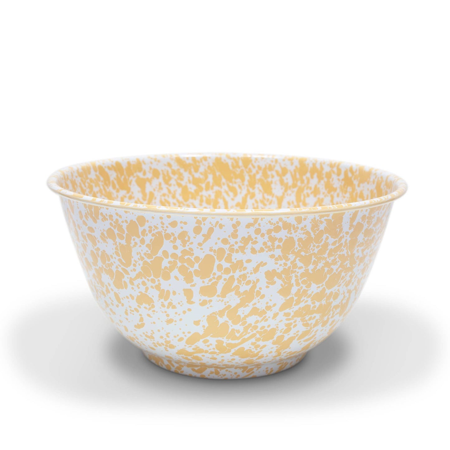 Splatter Enamelware Large Salad Bowl: Red Splatter