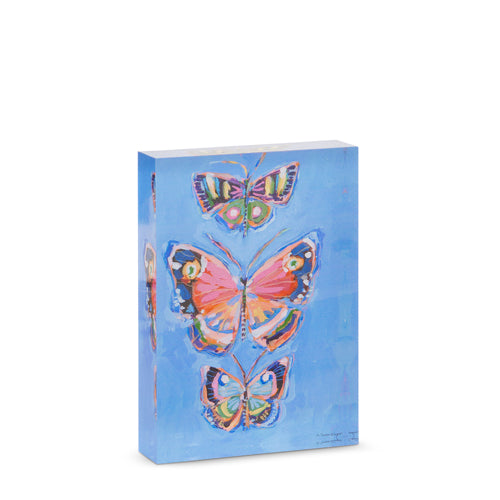 Springtime Flutter Acrylic Block