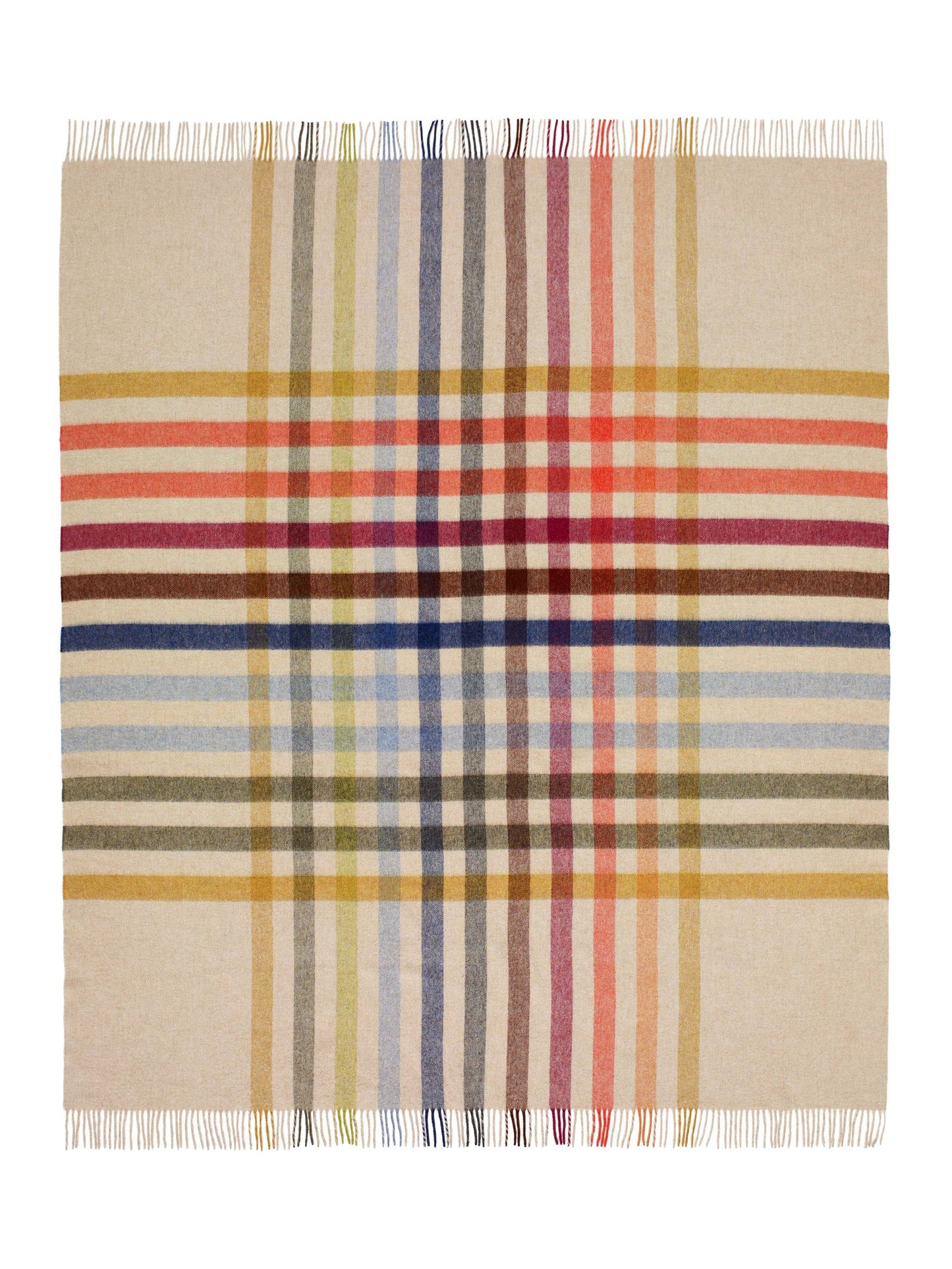 Henley Design Multicolor Merino Throw