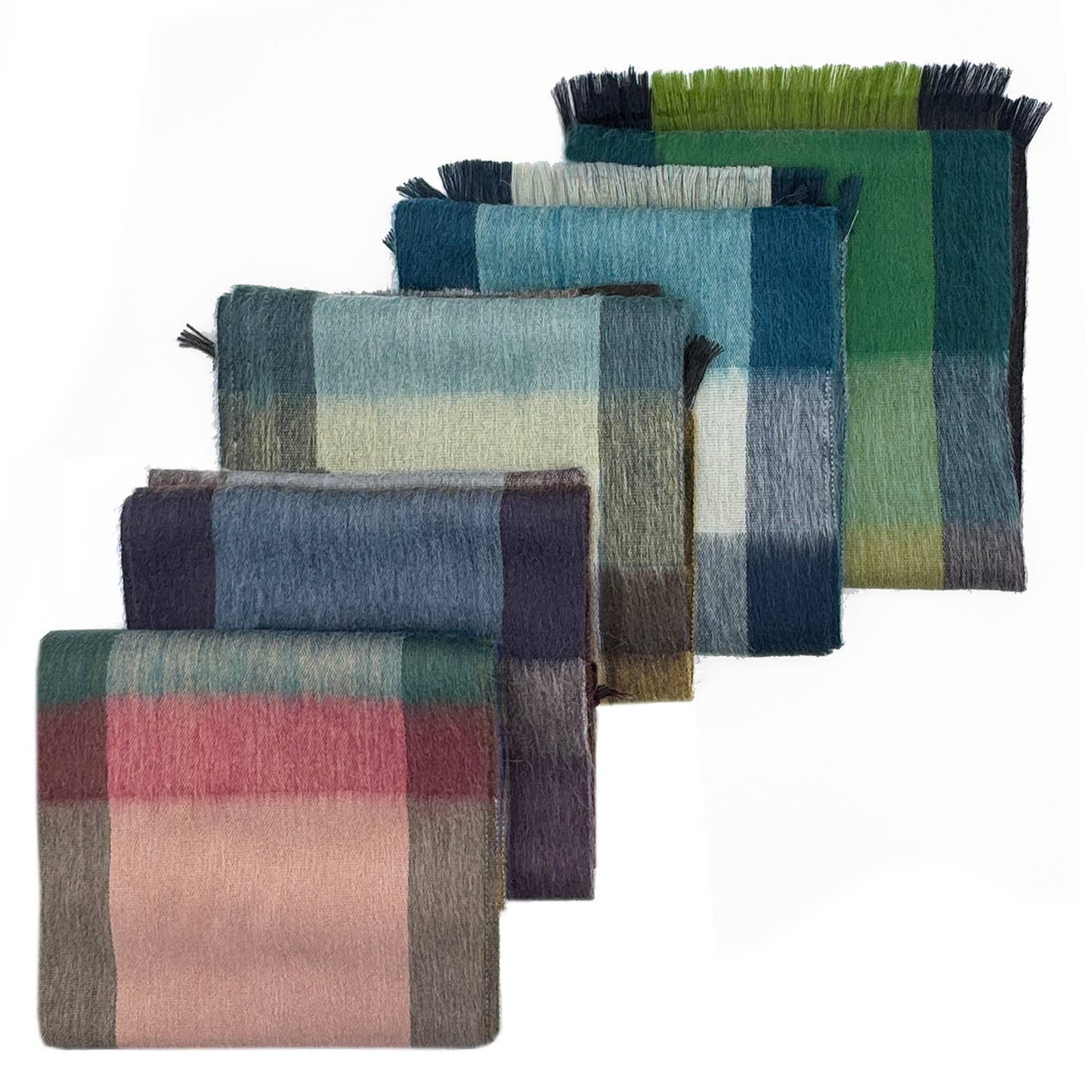 Alpaca Plaid Scarf - Mocha