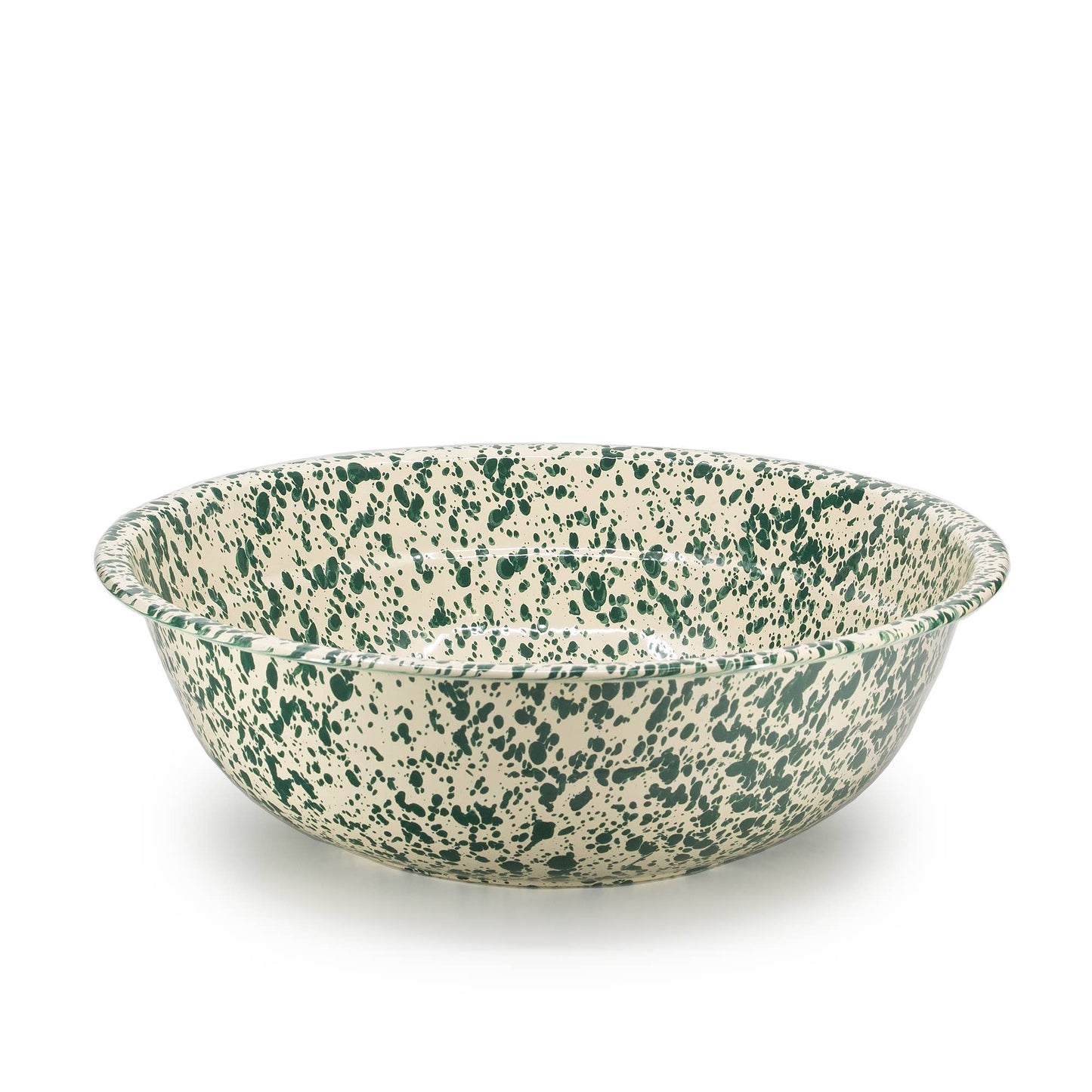 Splatter Enamelware Medium Basin: Blue & White