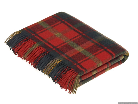 Tartan Plaid Blanket - Red