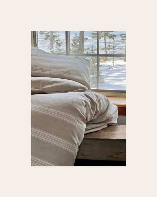 Nico King Duvet - Stone