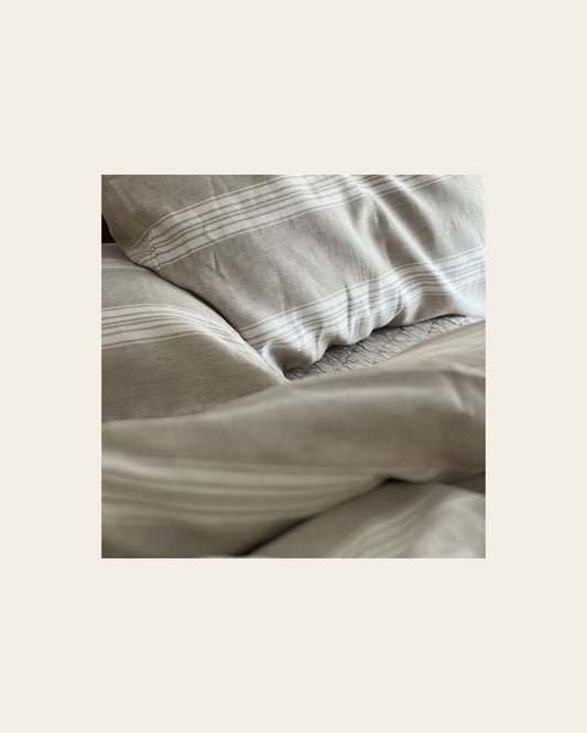Nico King Duvet - Stone