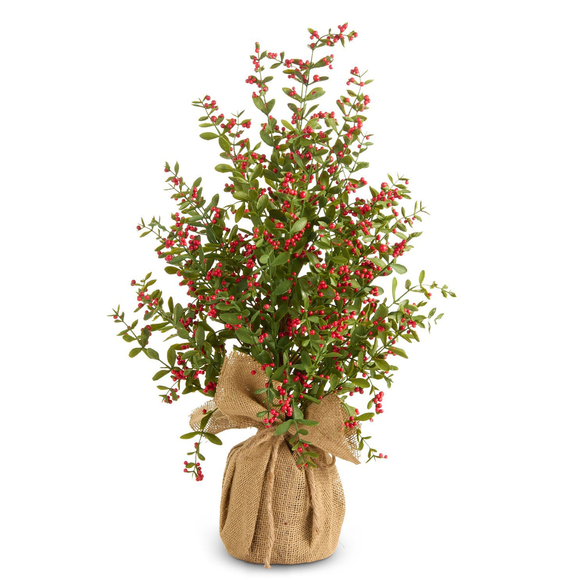 27 Red Berry Tree in Burlap Bag