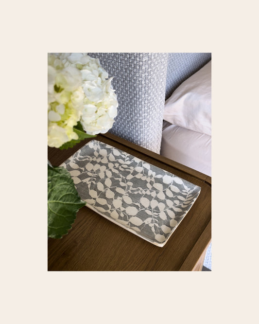 Small Stacking Rectangle Tray Laurel Opal