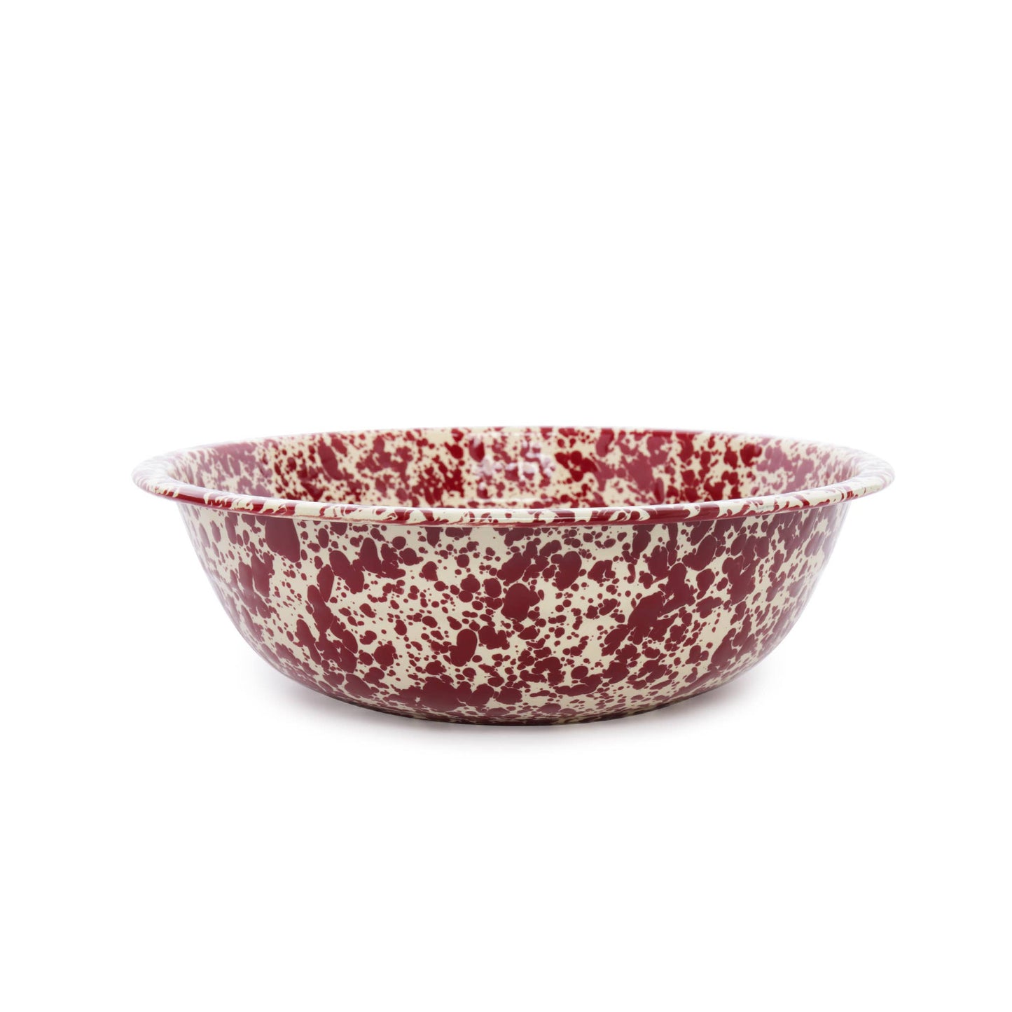 Splatter Enamelware Medium Basin: Blue & White