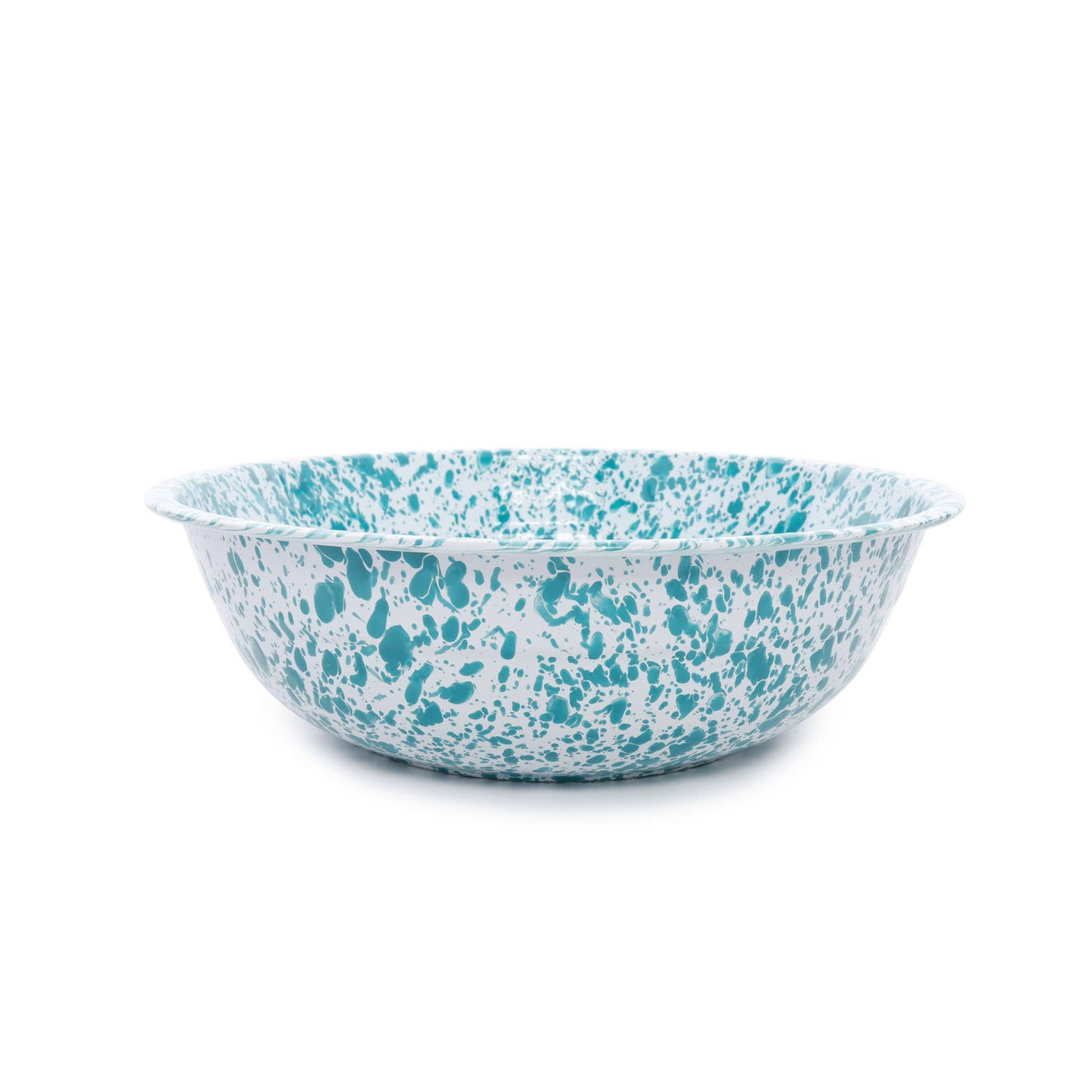 Splatter Enamelware Medium Basin: Red & White