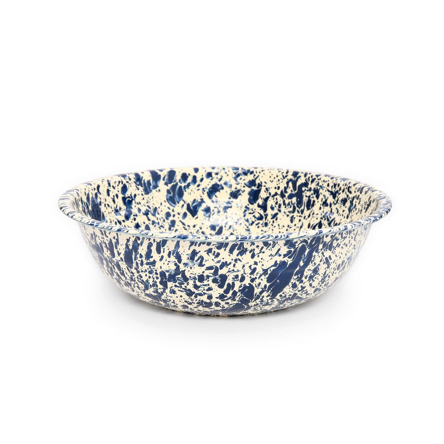 Splatter Enamelware Medium Basin: Red & White