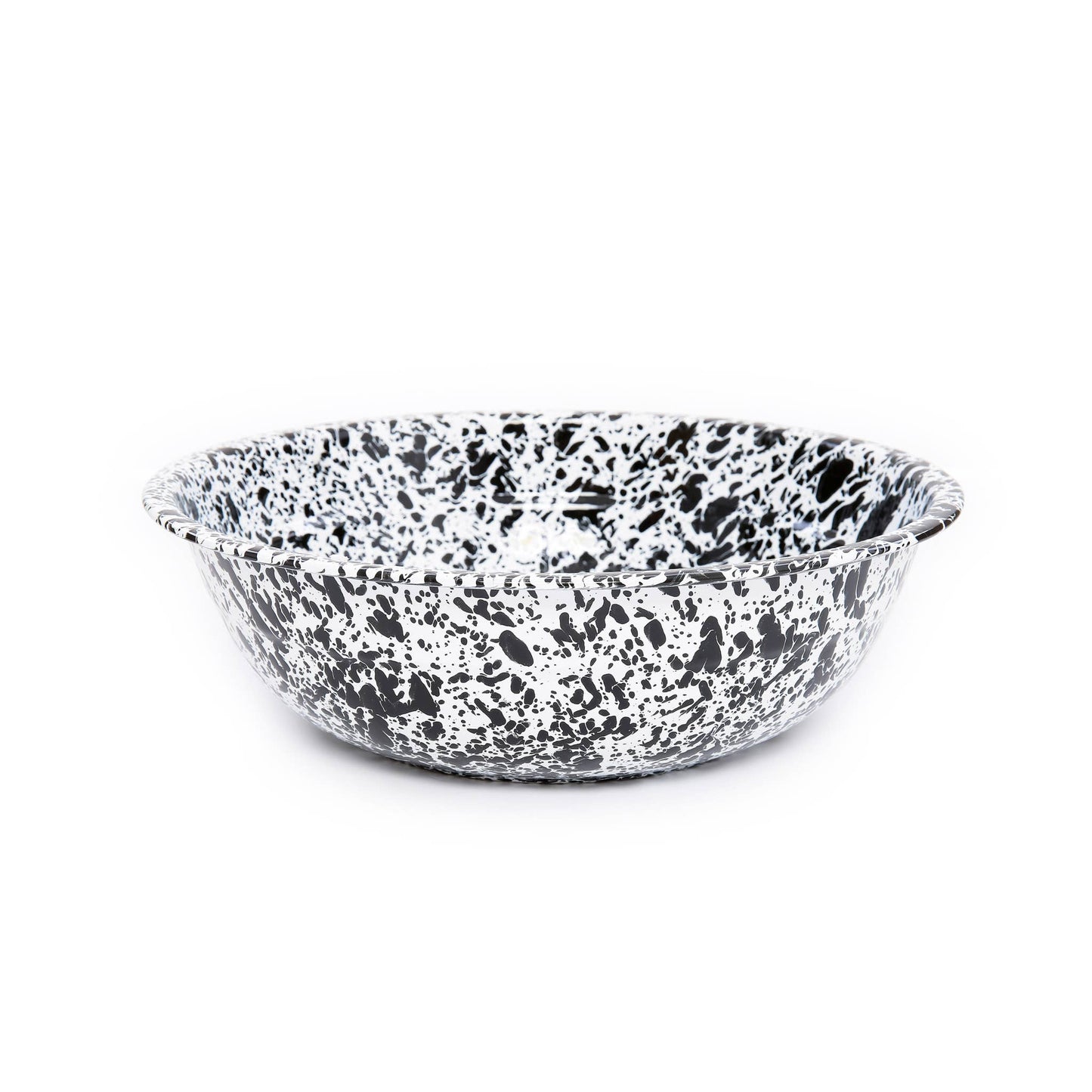 Splatter Enamelware Medium Basin: Red & White