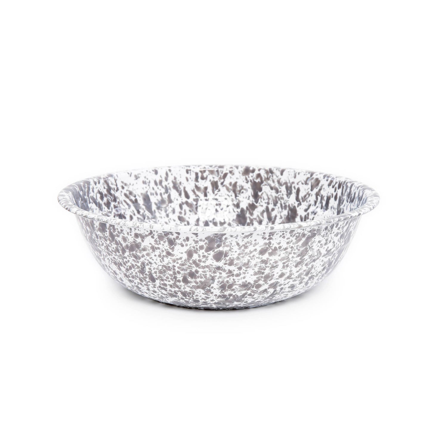 Splatter Enamelware Medium Basin: Red & White
