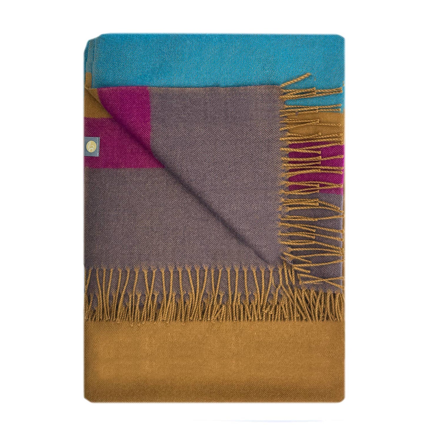 100% Baby Alpaca Throw - Golden Brown