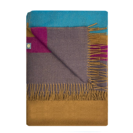 100% Baby Alpaca Throw - Golden Brown