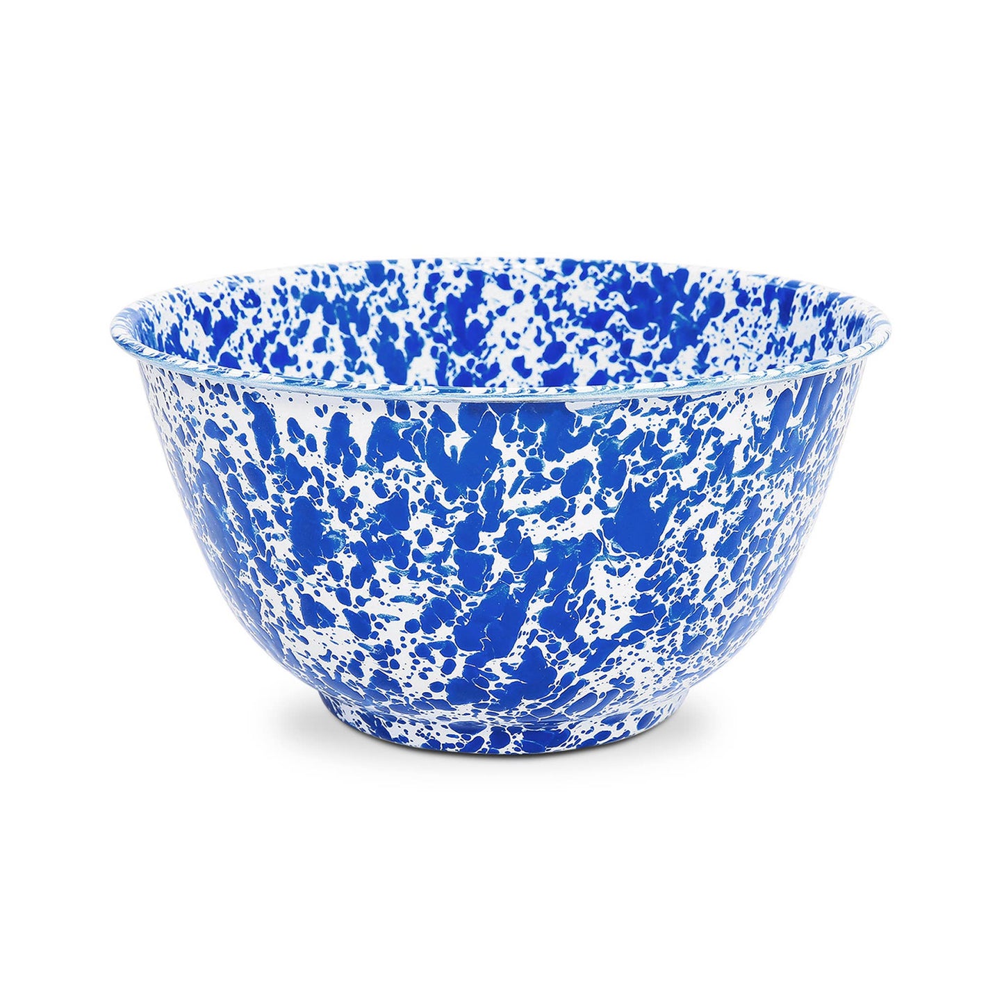 Splatter Enamelware Large Salad Bowl: Red Splatter