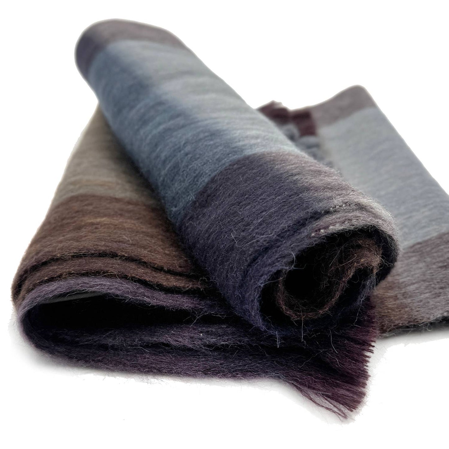 Alpaca Plaid Scarf - Mocha