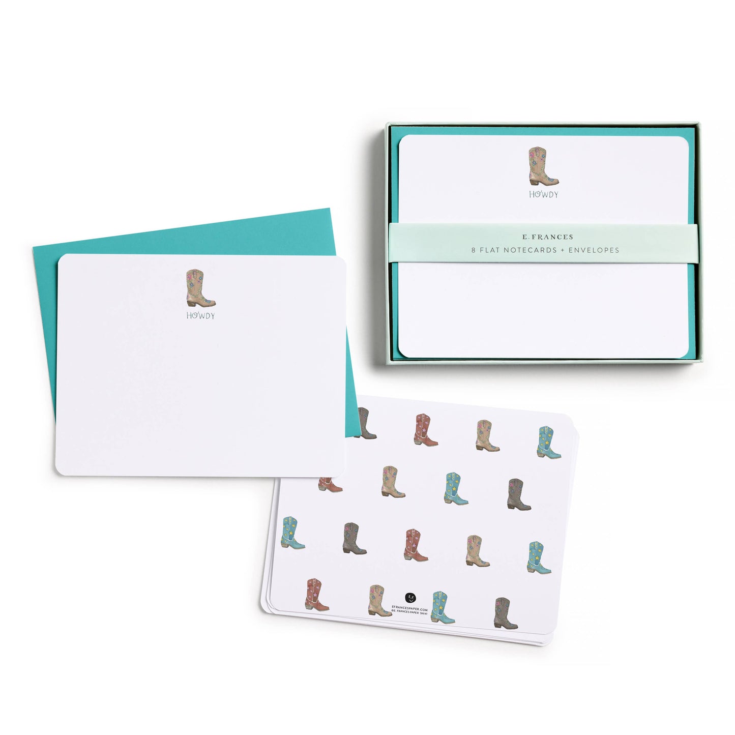 Cowboy Boot Flat Note Set