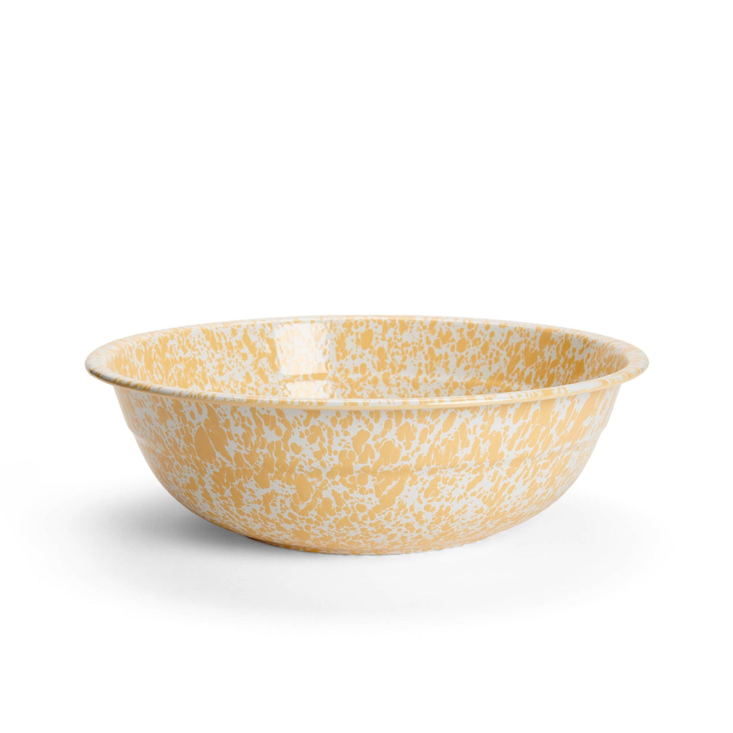 Splatter Enamelware Medium Basin: Blue & White