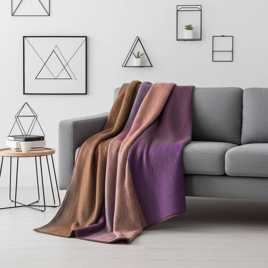 Alpaca Throw Blanket - Kaleidoscope: Blanket     (70x90)