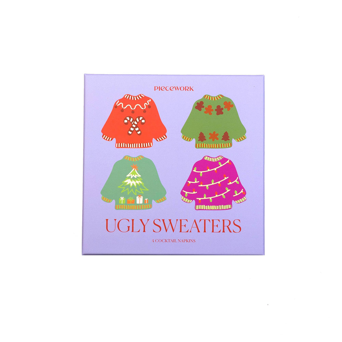 🎄HOLIDAY🎄Ugly Sweaters Cocktail Napkins - Set of 4