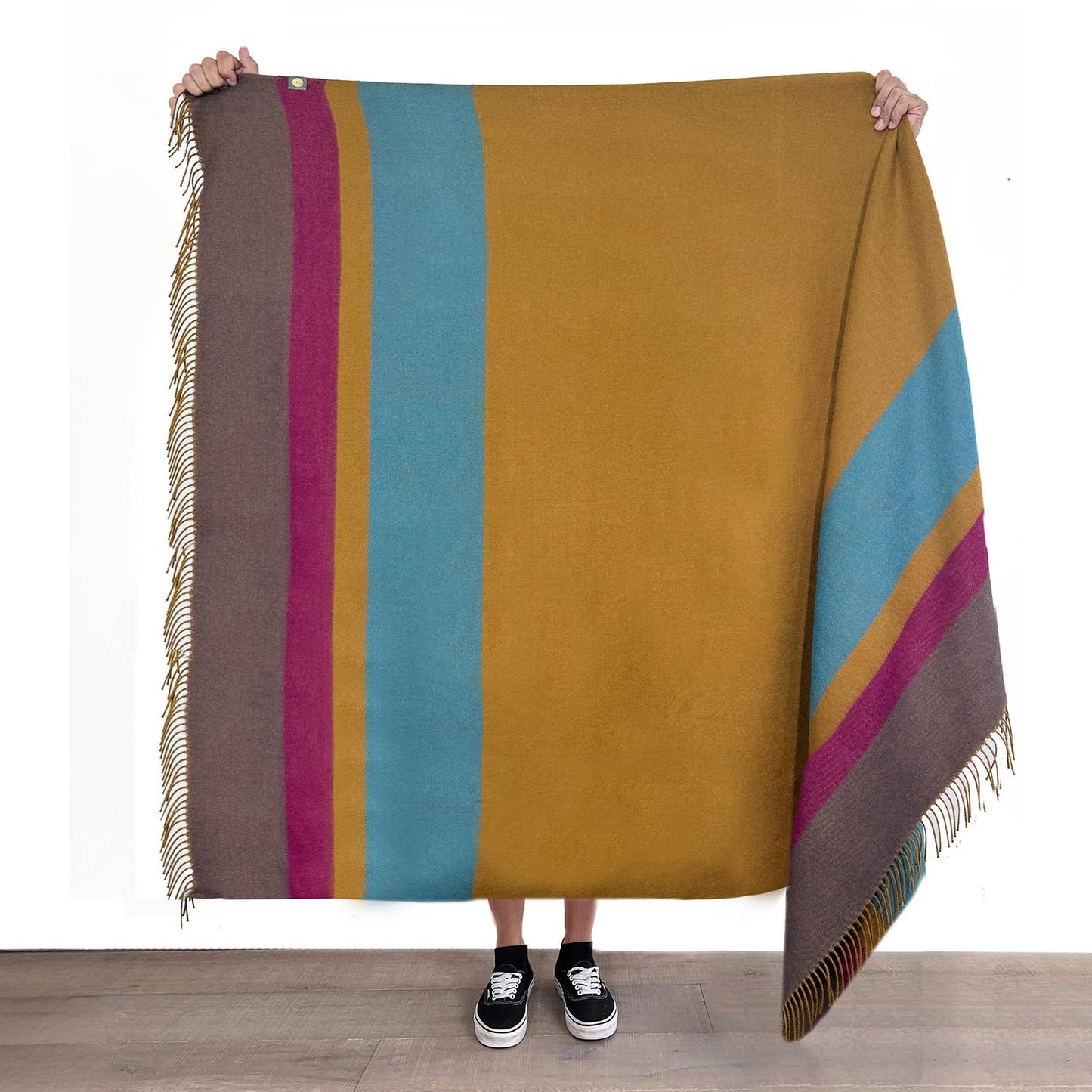 100% Baby Alpaca Throw - Golden Brown