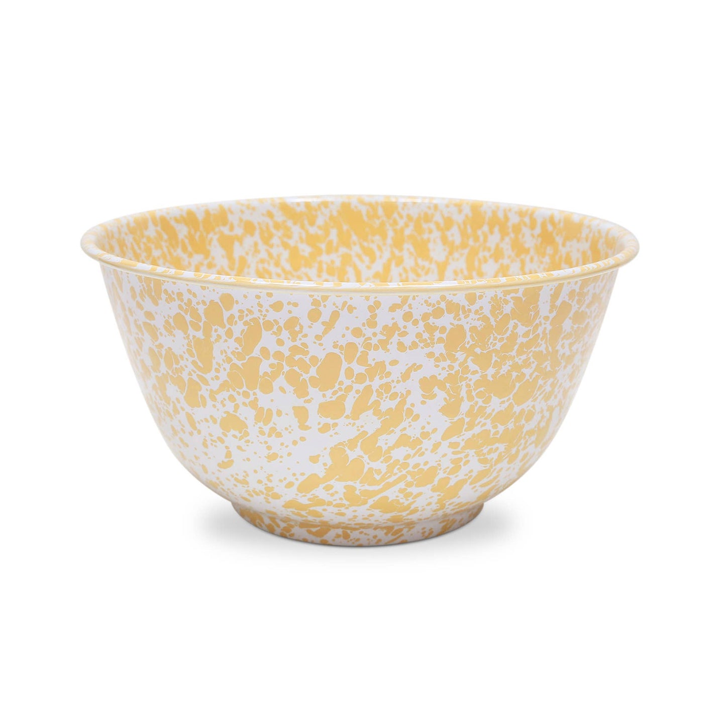 Splatter Enamelware Large Salad Bowl: Red Splatter