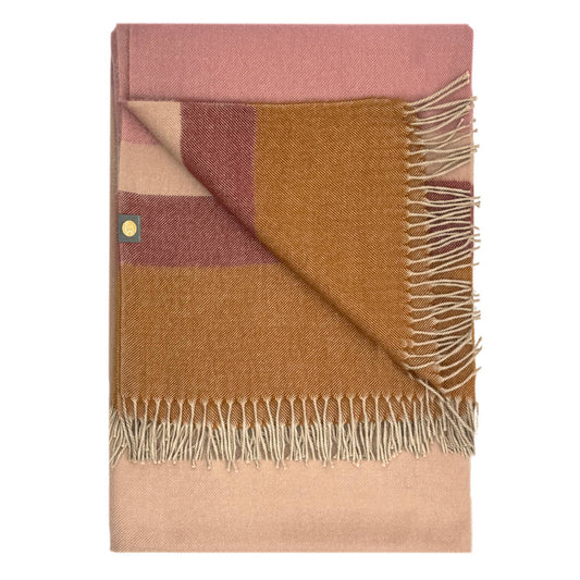 100% Baby Alpaca Throw - Mocha Mousse