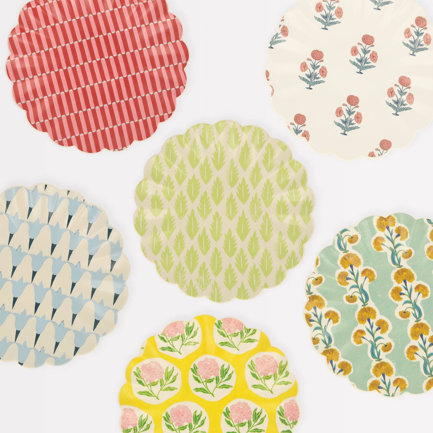 Meri Meri x Molly Mahon Patterned Reusable Small Plates