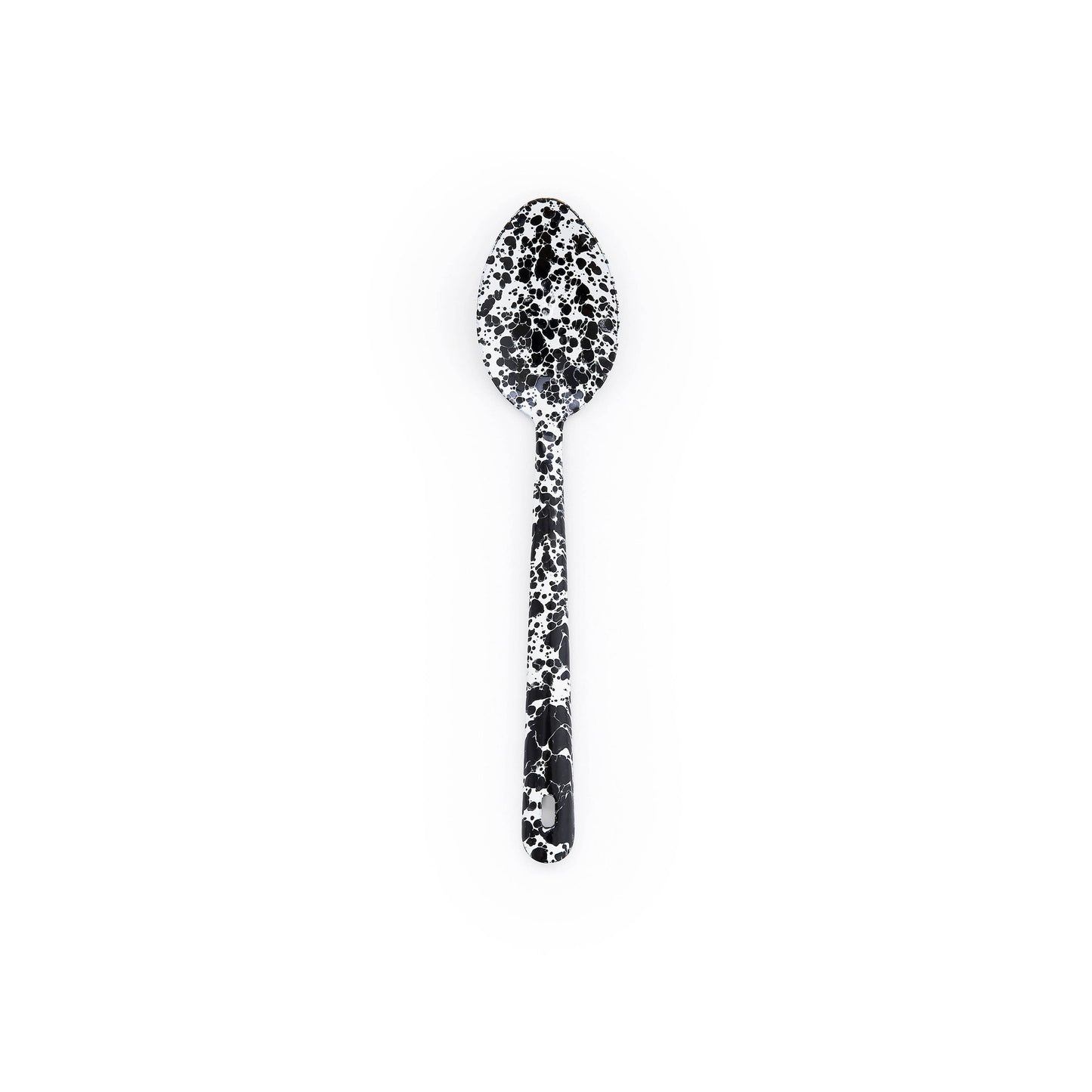 Splatter Enamelware Large Serving Spoon: Red Splatter