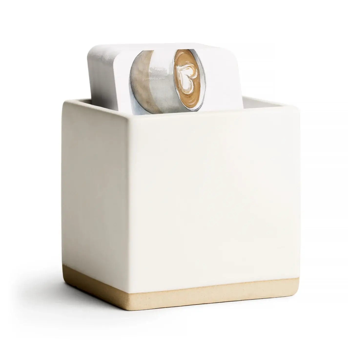 White Little Notes® Ceramic Holder