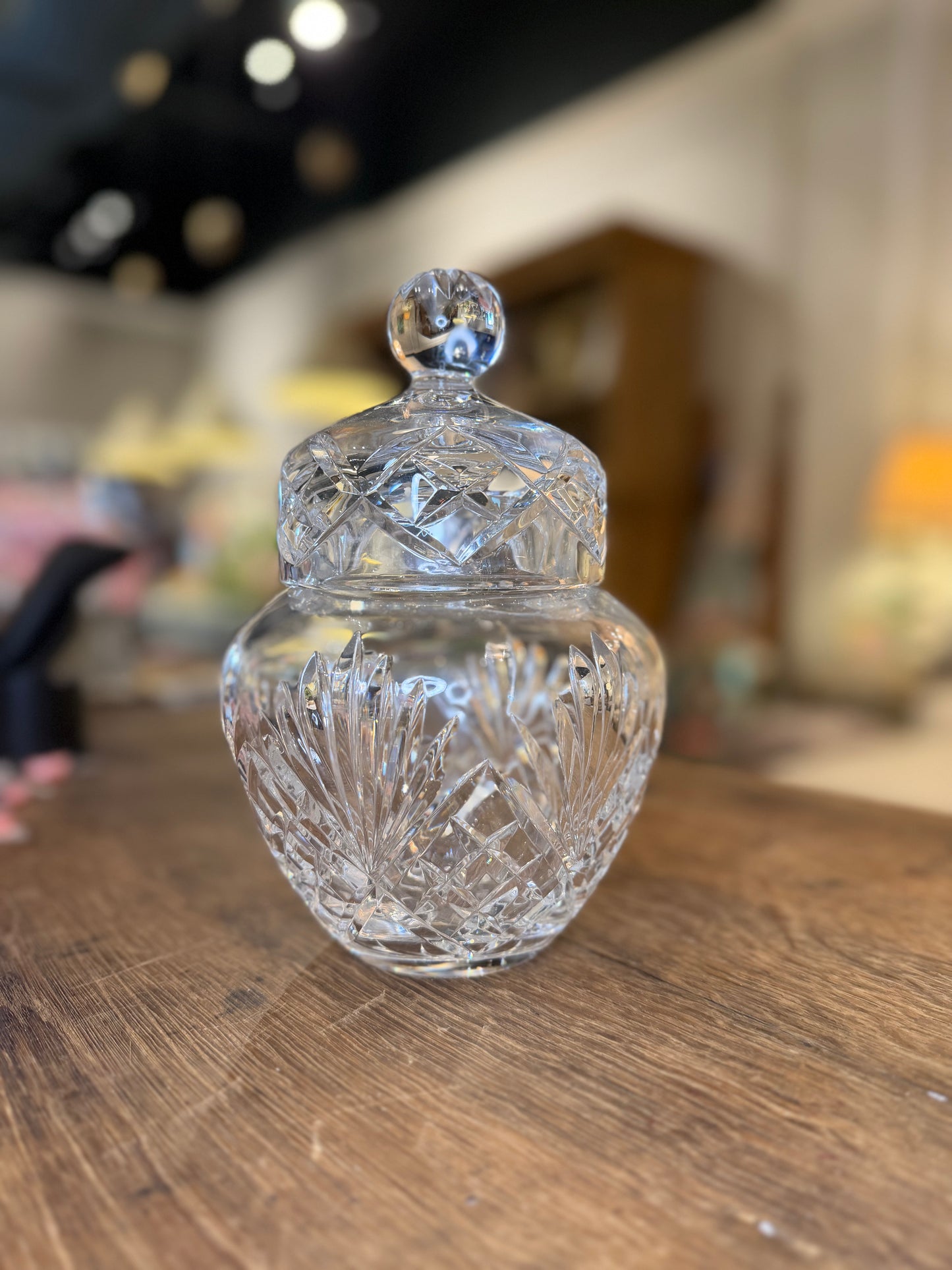 Leaded Crystal Jar with Lid