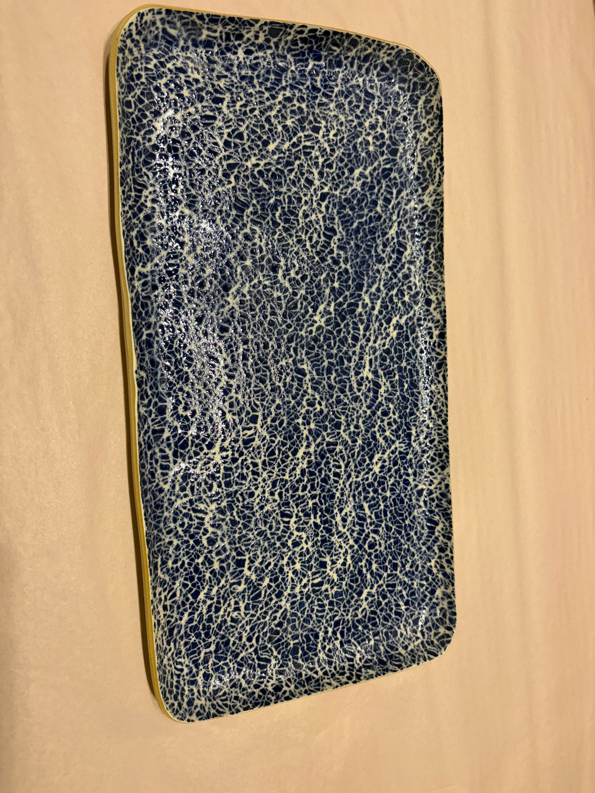 Tasting Tray Crackle Cobalt