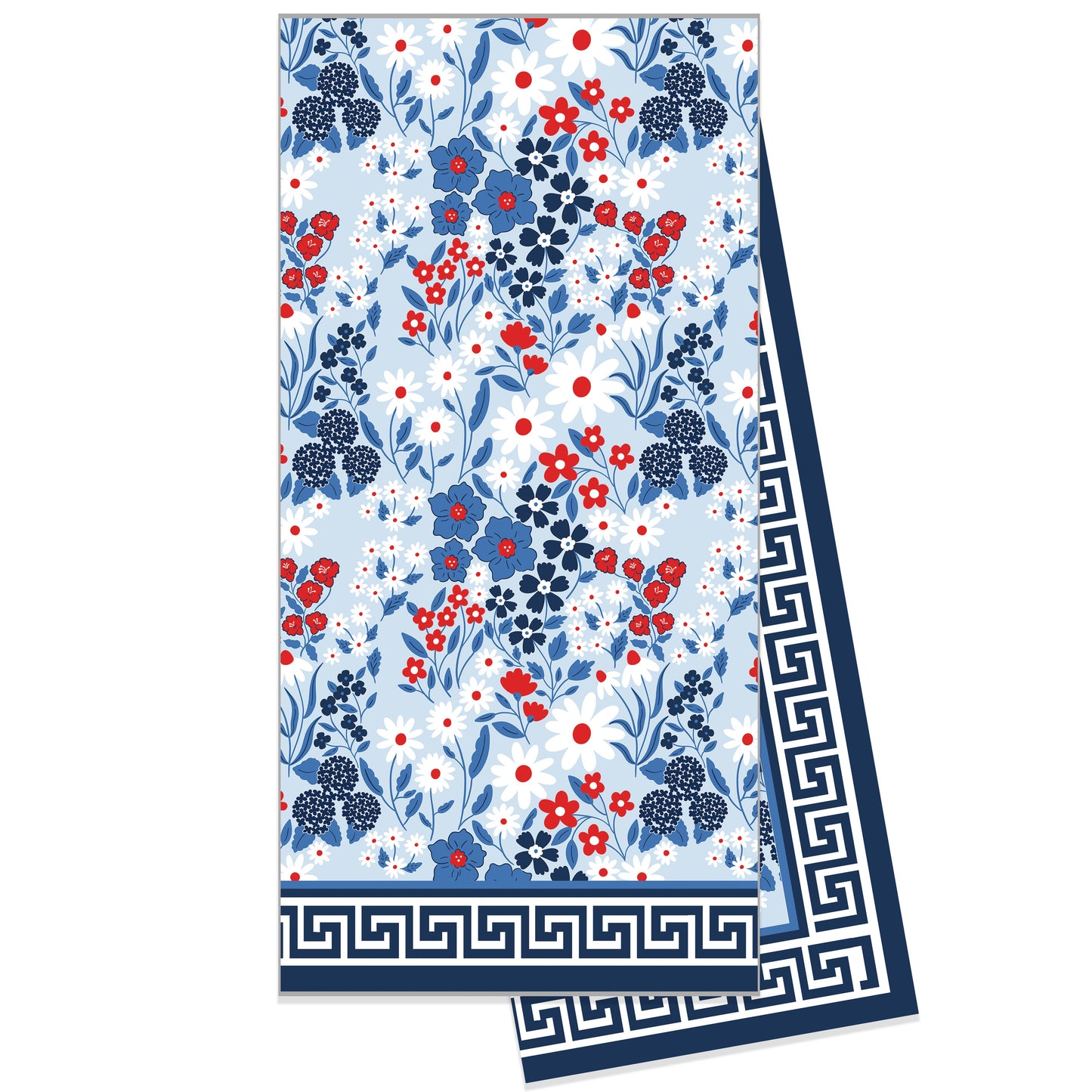 In Stock WH Cotton Tea Towel | Americana Floral