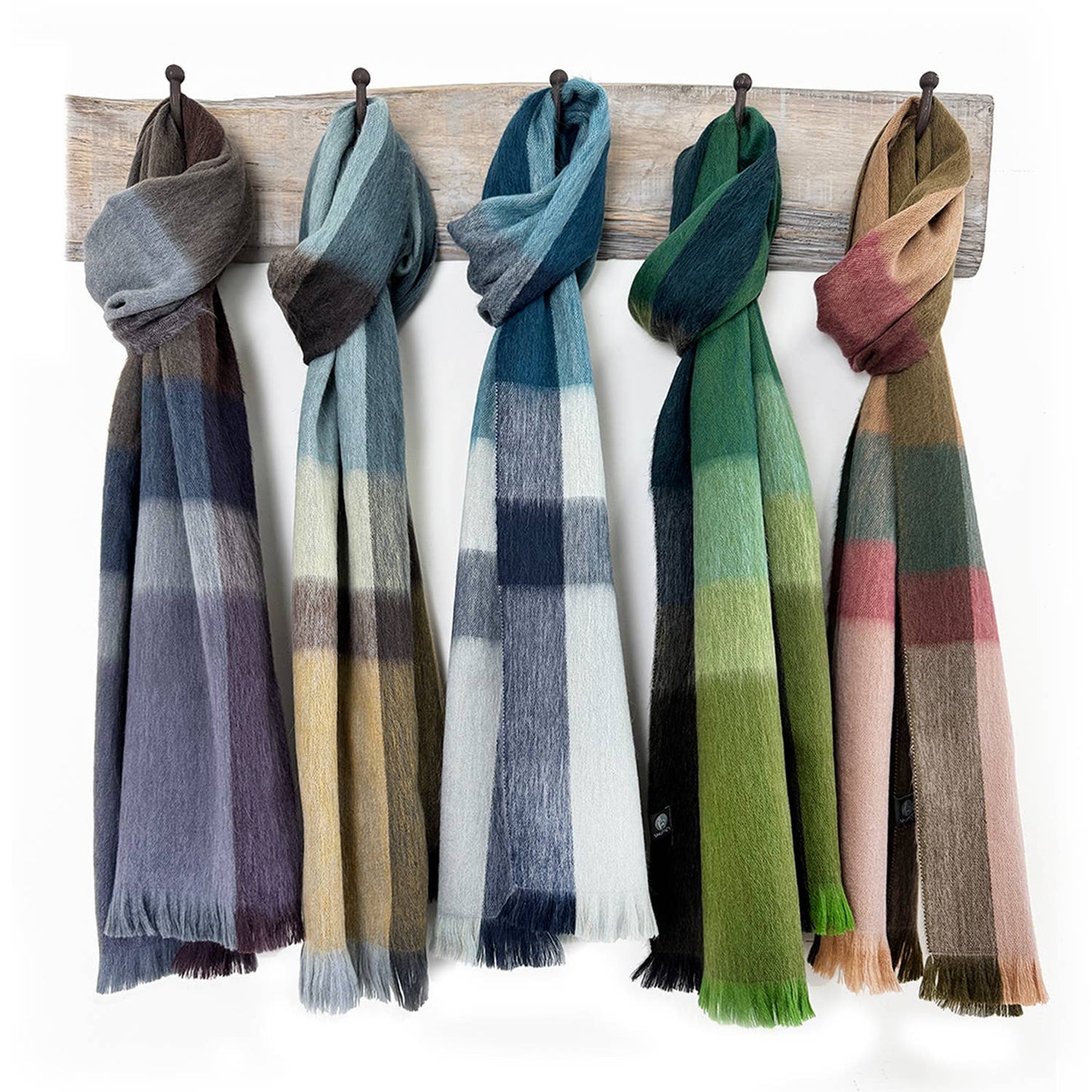 Alpaca Plaid Scarf - Wildrose