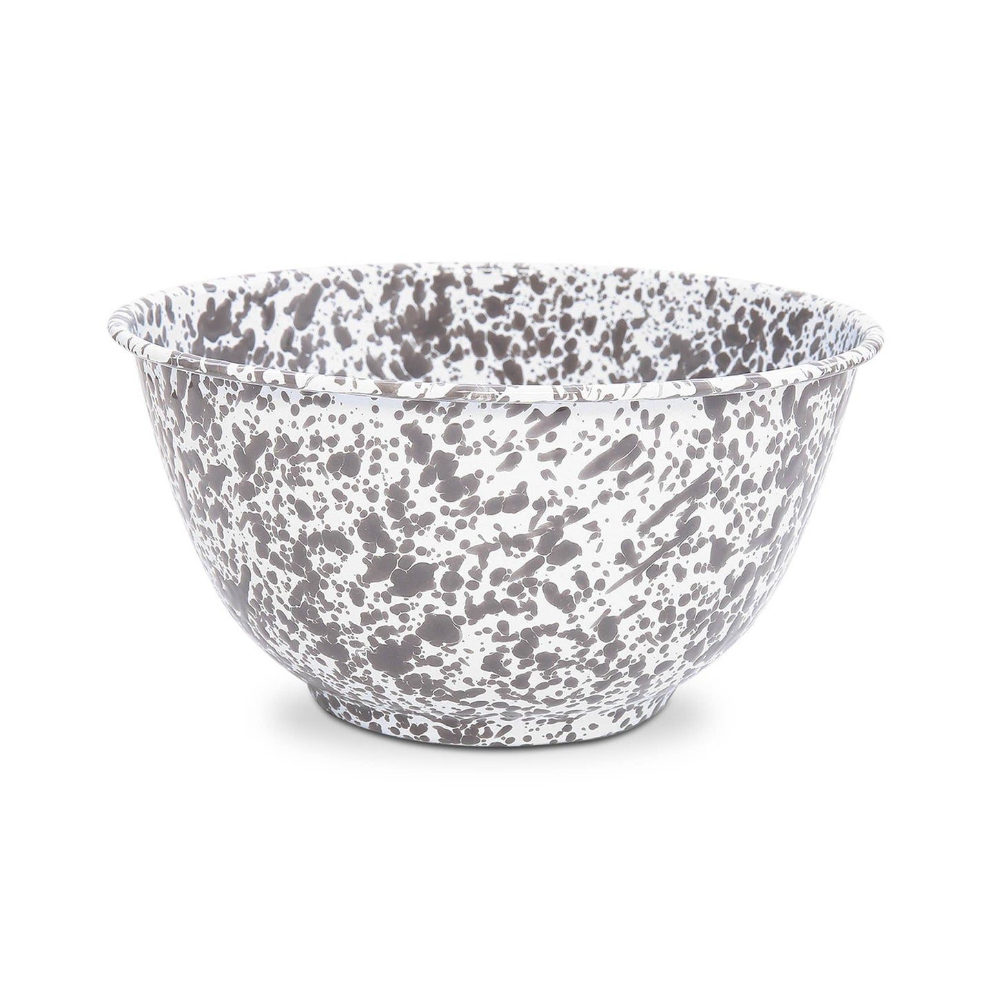 Splatter Enamelware Large Salad Bowl: Red Splatter
