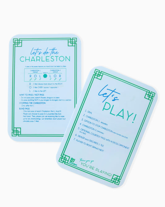 Light blue mahjong shuffler