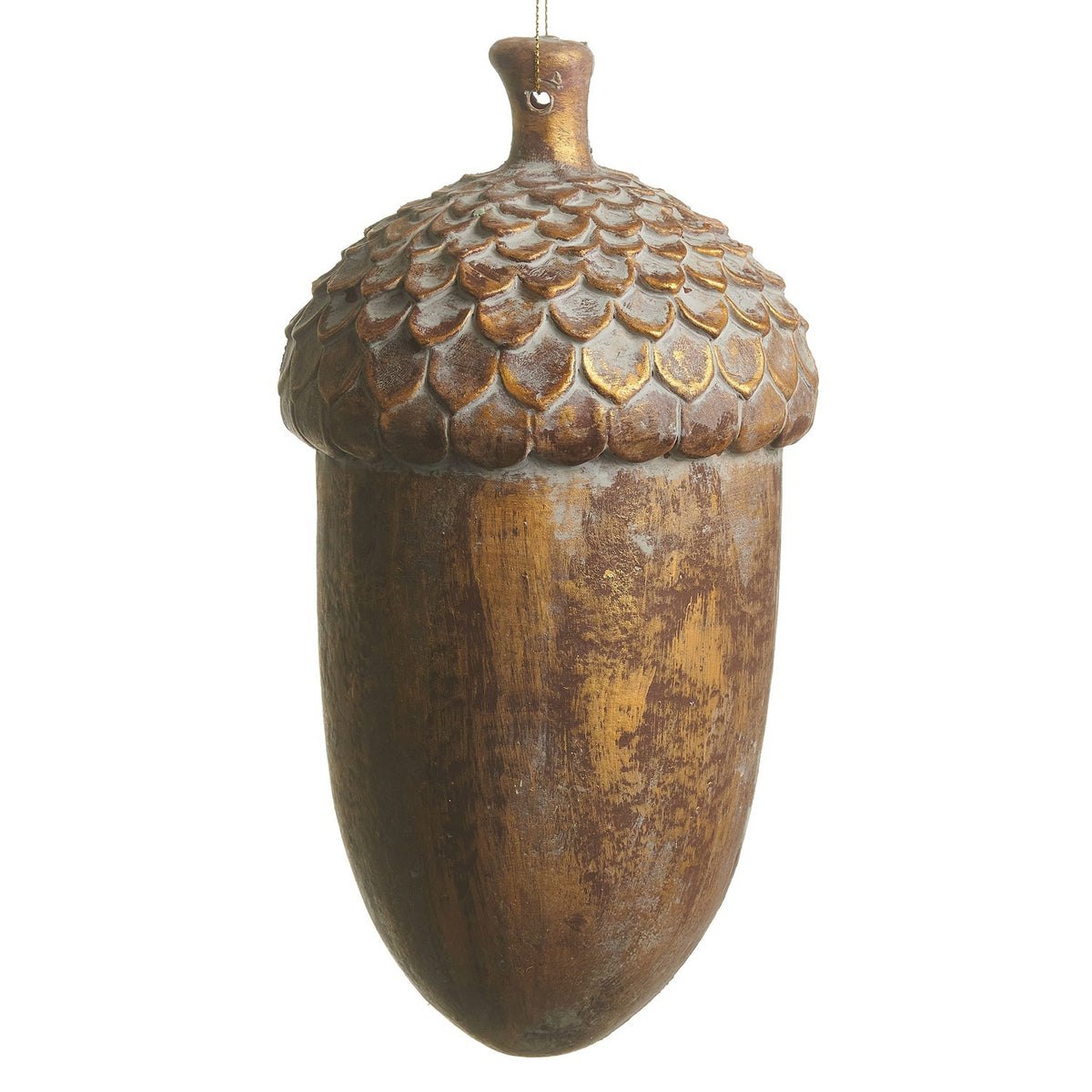 8.75 Antique Acorn Ornament