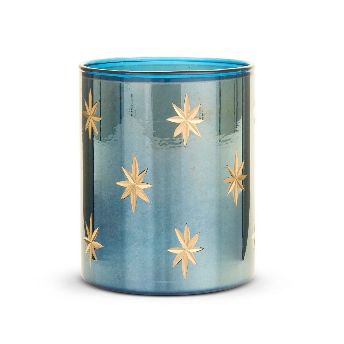 5 Etched Blue Star Container