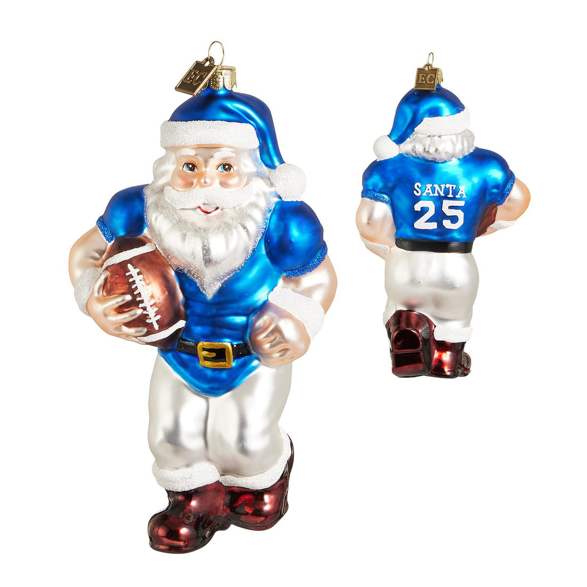 EC 6.5 Varsity Santa Ornament